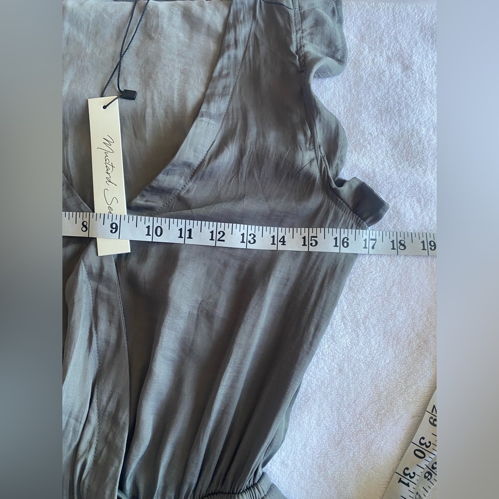 Mustard Seed Light Gray Ruffle Jumpsuit‎ - Picture 11 of 16